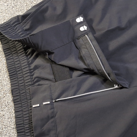 ALO Yoga High-Waist Dreamscape Pleated Wide Leg Trouser Size Large Long in Black - Picture 8 of 14